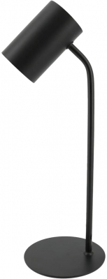 Lampa Unilux Katz LED pentru birou, design elegant si practic, cap ajustabil, cablu USB integrat, inaltime 33 cm, culoare negru